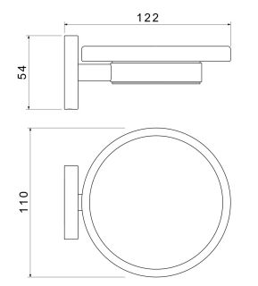 Мыльница Aquatek Европа AQ4103BGM шлифованный чёрный хром